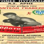Αγώνες πυγμαχίας στη μνήμη του Παντελή Γκαβέζου
