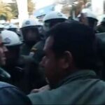Ένταση μεταξύ αγροτών και αστυνομικών στη Θεσσαλονίκη (vid)
