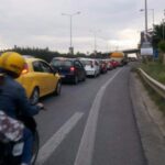 Θεσσαλονίκη: Καραμπόλα επτά οχημάτων στον Περιφερειακό “έφερε” κυκλοφοριακό μπλακ άουτ