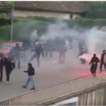 Καρτέρι θανάτου ανάμεσα σε χούλιγκαν Παρτιζάν – Ερυθρού Αστέρα (vids)