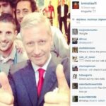 Selfie στο Βέλγιο με τον Βασιλιά