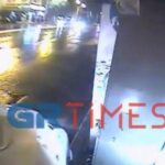 Θεσσαλονίκη: Περιπολικό "καρφώθηκε" σε περίπτερο κατά τη διάρκεια καταδίωξης (vid)