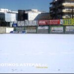 Χιονισμένο το γήπεδο στον Εύοσμο, στον ”αέρα” το ματς (pics)