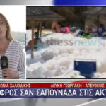 Χαλκιδική: «Άφρισαν» οι ακτές της Σιθωνίας (vid)