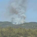 Σε εξέλιξη φωτιά στο 2ο πόδι στη Χαλκιδική
