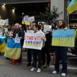 Θεσσαλονίκη: Πορεία Ουκρανών κατά της ρωσικής εισβολής (vid)