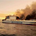 Κέρκυρα: Βίντεο ντοκουμέντο από το φλεγόμενο πλοίο (vid)