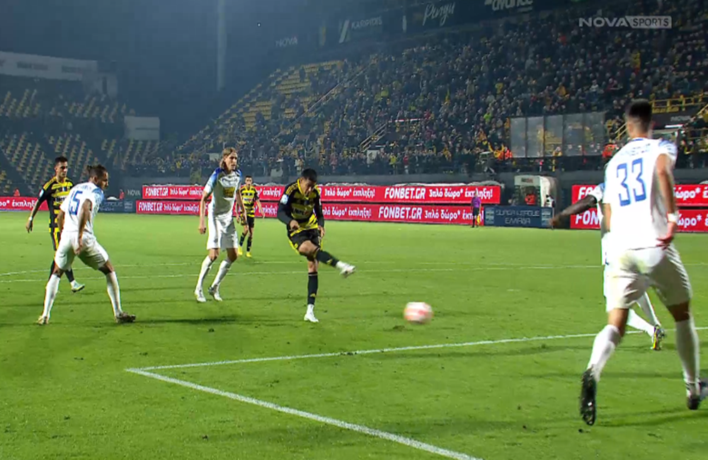 Το 2-0 του ΑΡΗ από τον Πάλμα (vid)