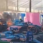 Formula 1: Στις φλόγες η Alpine του Οκόν μετά τον αγώνα! (vid)