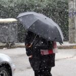 Χιονίζει σε περιοχές της Θεσσαλονίκης (vids)