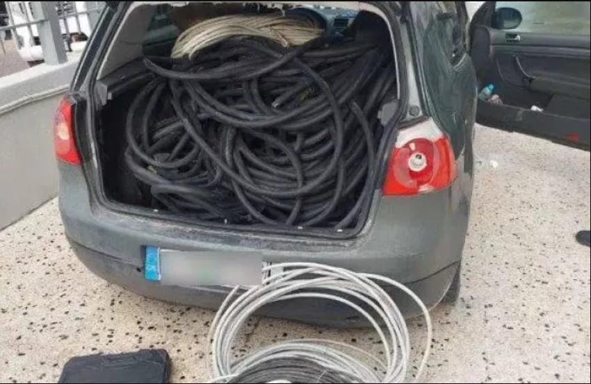 Επεισοδιακή καταδίωξη και σύλληψη τριών ατόμων για 300 κιλά καλώδια με χαλκό!