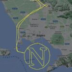Οπαδός σχεδίασε το σχήμα της Νάπολι με την… πορεία της πτήσης του αεροσκάφους του