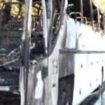 Βοτανικός: Μολότοφ σε λεωφορείο που είχε φέρει μαθητές στην Αθήνα (vid)