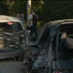 Θεσσαλονίκη: Αστικό λεωφορείο έπεσε πάνω σε αυτοκίνητα (vid)