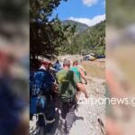 Κρήτη: Βίντεο από τη διάσωση του Ισπανού τουρίστα από το φαράγγι της Σαμαριάς (vid)