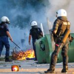 Τραυματίστηκε αστυνομικός στα επεισόδια της Λάρισας με αφορμή την επίσκεψη Μητσοτάκη