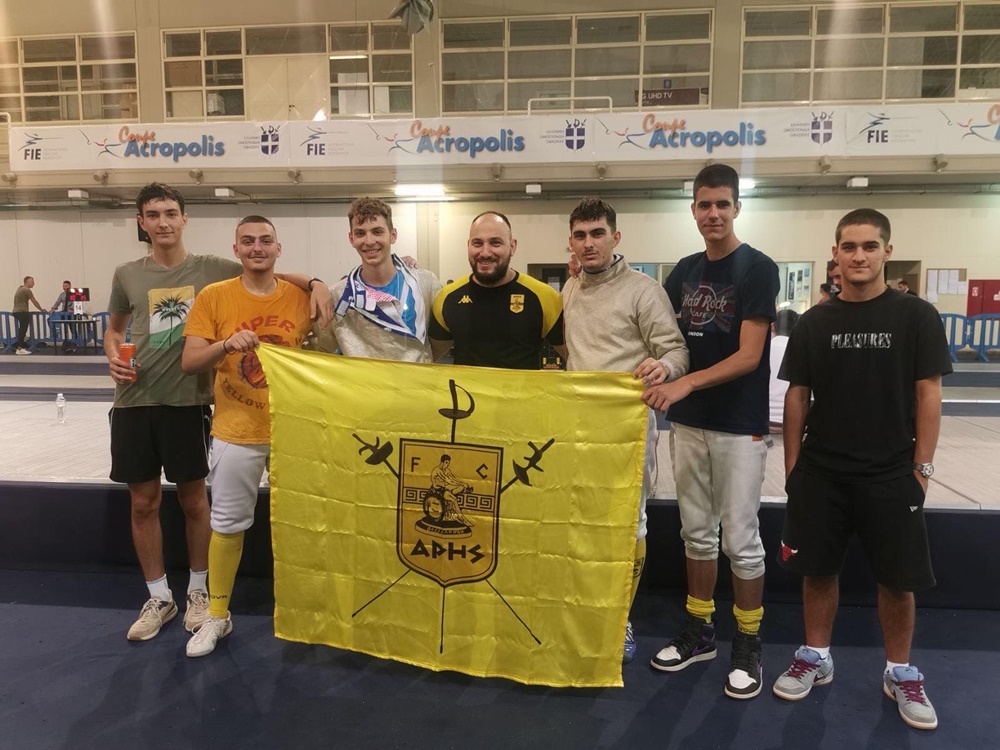 Ξιφασκία: Καλές εμφανίσεις για τους αθλητές του ΑΡΗ και ασημένιο μετάλλιο για τον Γρόλλιο