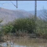 Πλημμυρισμένη η παλιά Εθνική Λάρισας-Θεσσαλονίκης (vid)