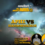 Novibet AllAboutARIS TV: Live Streaming περιγραφή και σχολιασμός του ΑΡΗΣ-Παναθηναϊκός (vid)
