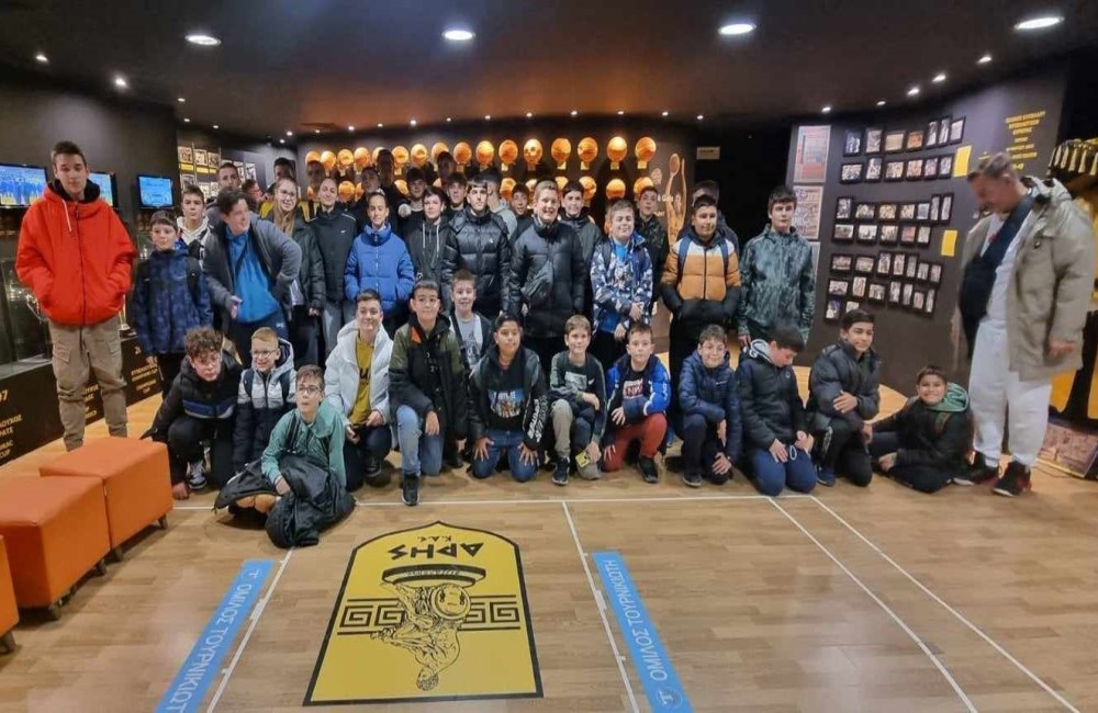 Μαθήματα ΑΡΗ και μπάσκετ στο μουσείο του Αυτοκράτορα (pics)