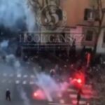 Μπολόνια – Ρόμα: Τρελό ξύλο στους δρόμους μεταξύ των οπαδών με ρίψεις καπνογόνων! (vid)
