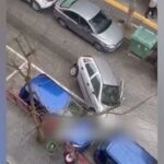 «Προσγείωση» αυτοκινήτου πάνω σε αυτοκίνητο στις Σέρρες (vid)