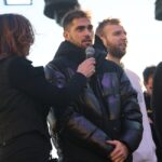 Οι παίχτες αποθέωσαν τον κόσμο στην Αριστοτέλους (vids)