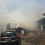 Φωτιά στην Πάτρα: Καίει κοντά σε σπίτια (vid)