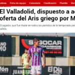 Marca: “Έτοιμη η Βαγιαδολίδ να αποδεχθεί πρόταση 3 εκατ. ευρώ από τον ΑΡΗ για τον Μόντσου”