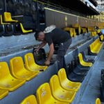 Νέα καρεκλάκια στην Θύρα 7, αντικατάσταση των σπασμένων σε όλο το γήπεδο
