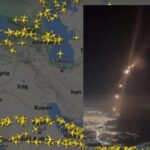 Επιβάτης αεροπλάνου κατέγραψε τους πυραύλους που έπεφταν στο Ισραήλ (vid)
