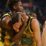 Μάτωσε στο κεφάλι ο Μποχωρίδης μετά από χτύπημα από τον Ρόμπερτς (vid)