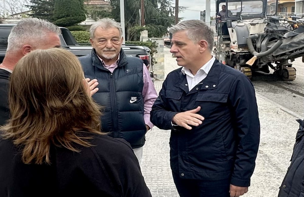 Eργασίες αναβάθμισης της παλιάς εθνικής οδού Θεσσαλονίκης-Καβάλας