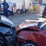 Kαραμπόλα έξι οχημάτων σε τροχαίο