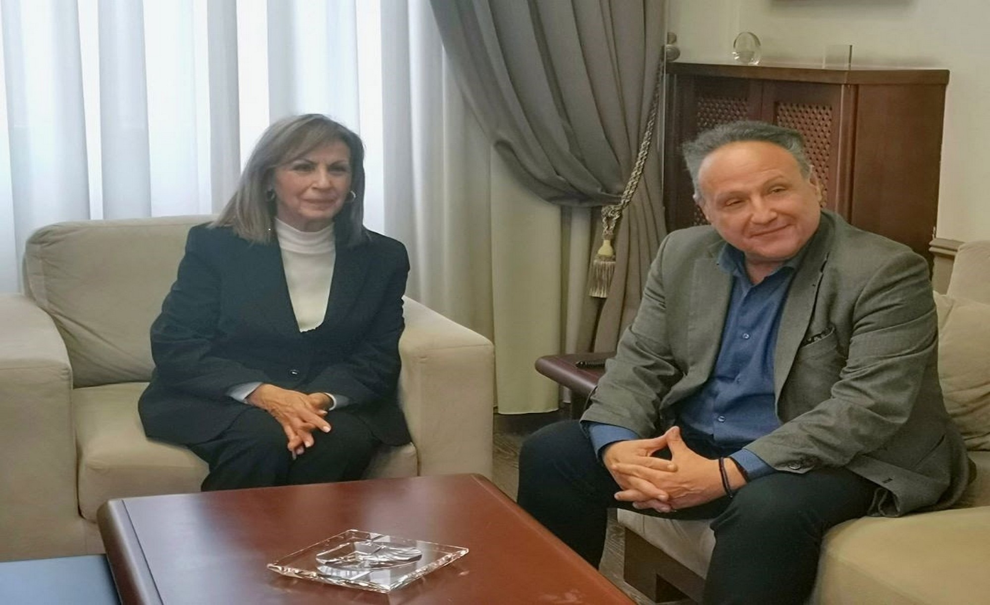 Τι συζητήθηκε στην συνάντηση Αηδονά-Αγγελούδη