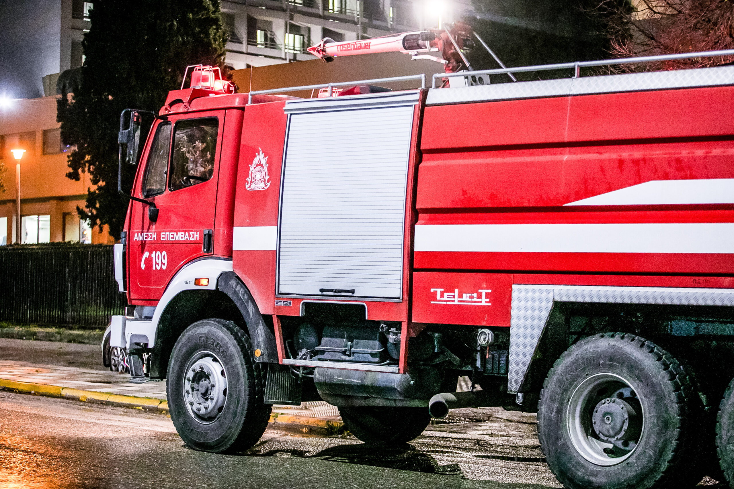 Φωτιά σε λεωφορείο στα Κουφάλια
