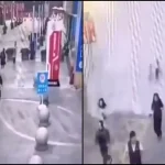 Μιανμάρ: Η στιγμή που νερά πισίνας σε ταράτσα παρασύρουν σαν παλίρροια πεζούς! (vid)