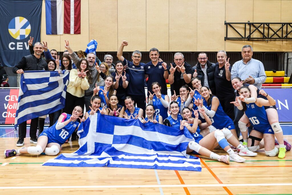 Βόλεϊ Γυναικών: Πρόκριση της Εθνικής Κ16 στο Ευρωβόλεϊ με Γζουντέλλη και Χαριστέα