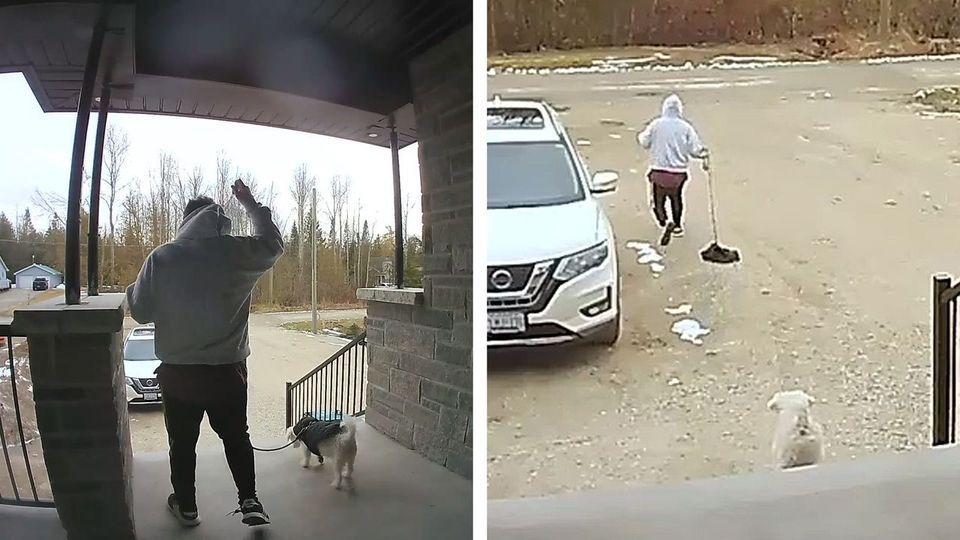 Άνδρας-έπος βγήκε βόλτα για τον σκύλο… δίχως τον σκύλο! (vid)