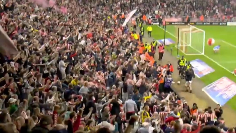 Πανζουρλισμός με το γκολ που έστειλε τη Σάντερλαντ στον τελικό του Γουέμπλεϊ! (vid)