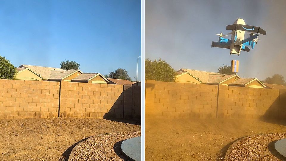 Ντελίβερι με ντρόουν από την Amazon… σήκωσε ανεμοστρόβιλο! (vid)