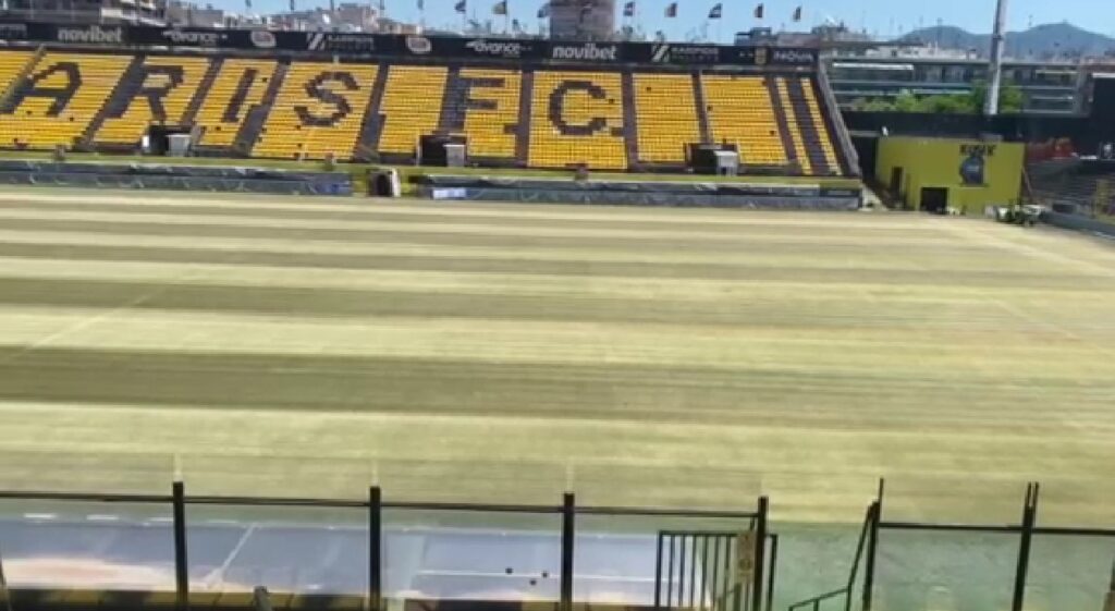 Η… καθιερωμένη αλλαγή χλοοτάπητα στο Κλεάνθης Βικελίδης (vids)