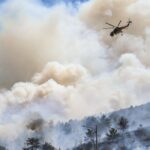 Φωτιά στη Χίο: Μέχρι την Κρήτη έφτασαν οι καπνοί