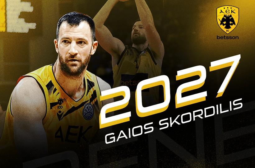 Ανανέωσε για δύο χρόνια με την ΑΕΚ ο Σκορδίλης