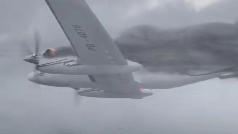 Τρομακτική προσομοίωση επιβίωσης από αεροπορικό δυστύχημα (vid)