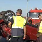 Θεσσαλονίκη: Τροχαίο στα διόδια των Μαλγάρων με νταλίκα (vid)