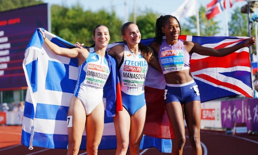 Χάλκινο μετάλλιο στα 100μ. για την Εμμανουηλίδου στο Ευρωπαϊκό U23!