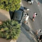 Αυτοκίνητο… καβάλησε πεζοδρόμιο στη Λεωφόρο Νίκης (vid)