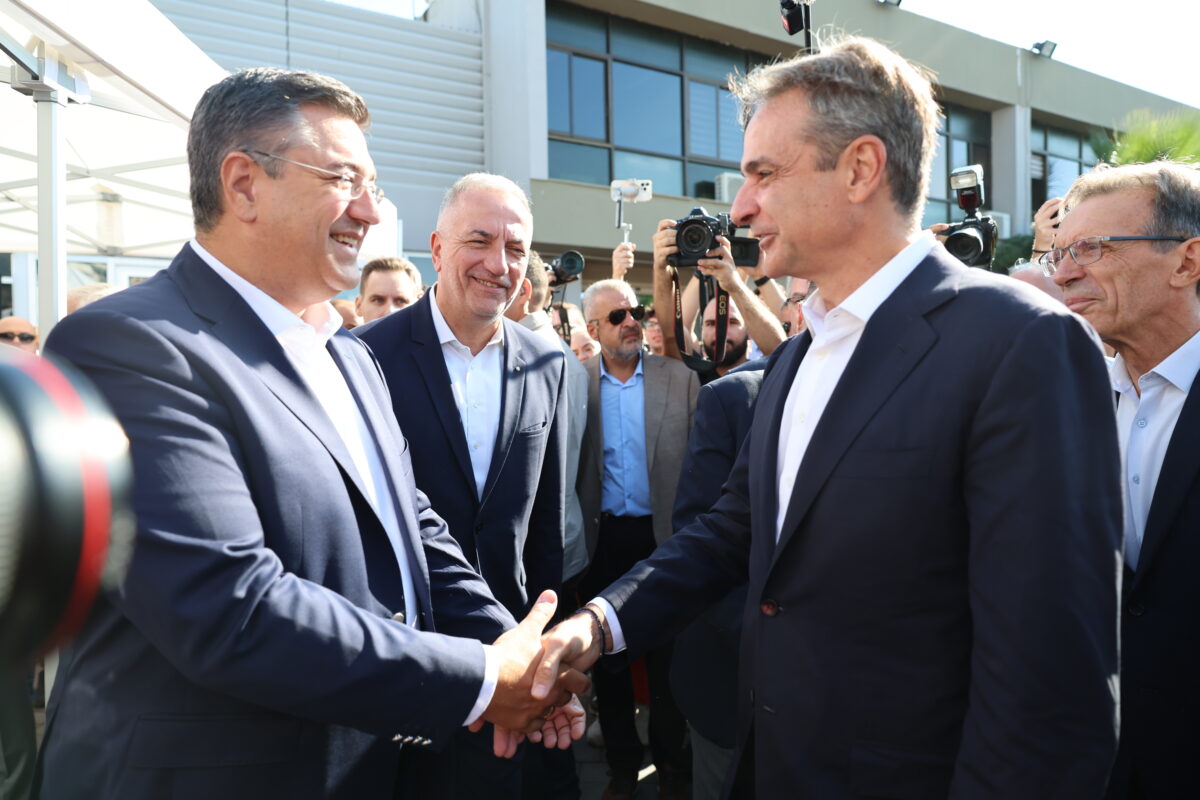 Στα εγκαίνια της ΔΕΘ ο Μητσοτάκης (vid+pics)