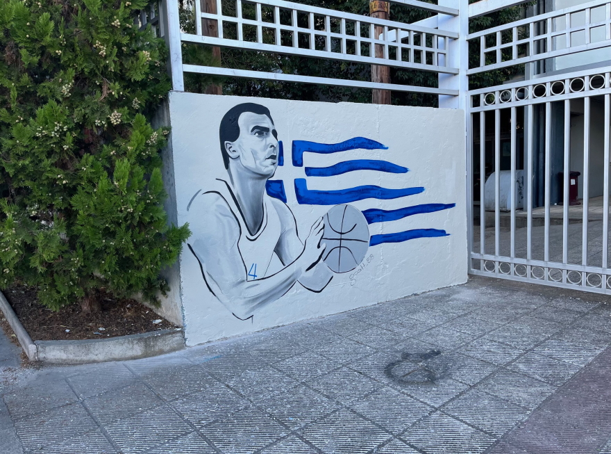 Εντυπωσιακό γκράφιτι του Νίκου Γκάλη στο ΑΠΘ (pic)